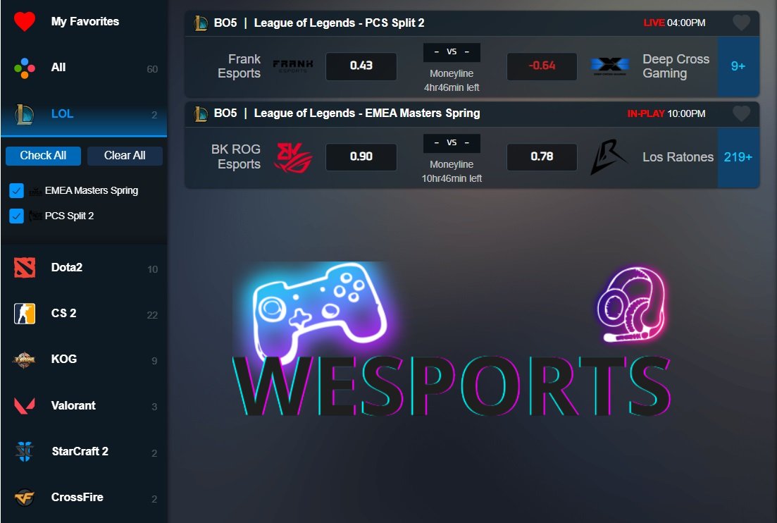 cá cược esports tại w88