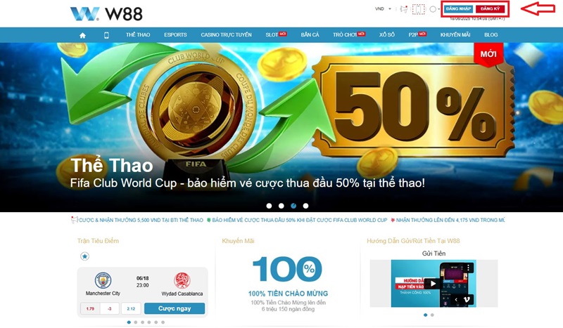 tham gia cá cược w88 esports